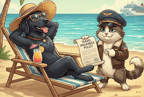 Marshall and Chloe on vacation